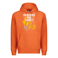 Carrot heavy equipment operator i run hoes for money usa flag t shirt Premium Hoodie - StudioElite