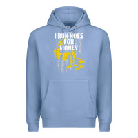 Colony Blue heavy equipment operator i run hoes for money usa flag t shirt Premium Hoodie - StudioElite