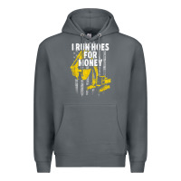 Rock heavy equipment operator i run hoes for money usa flag t shirt Premium Hoodie - StudioElite