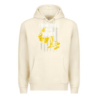 Sandshell heavy equipment operator i run hoes for money usa flag t shirt Premium Hoodie - StudioElite