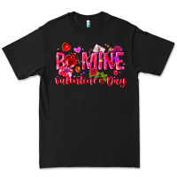 Black Be Mine Valentines Day Premium Tee - CowhideDigitalArt