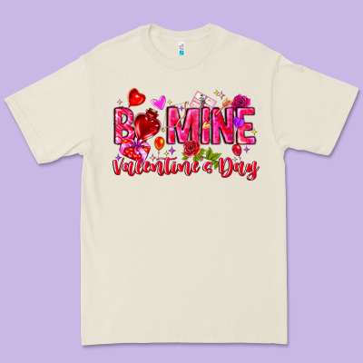 Be Mine Valentines Day Premium Tee Designed By Cowhidedigitalart