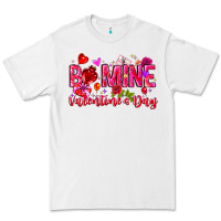 White Be Mine Valentines Day Premium Tee - CowhideDigitalArt