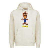 Oatmeal Heather Crash Bandicoot  Yo Yo Premium Hoodie - StudioElite