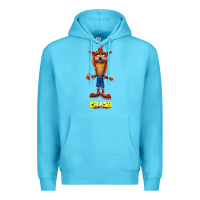 Ocean Blue Crash Bandicoot  Yo Yo Premium Hoodie - StudioElite