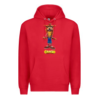 Red Crash Bandicoot  Yo Yo Premium Hoodie - StudioElite