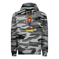 Slate Camo Crash Bandicoot  Yo Yo Premium Hoodie - StudioElite