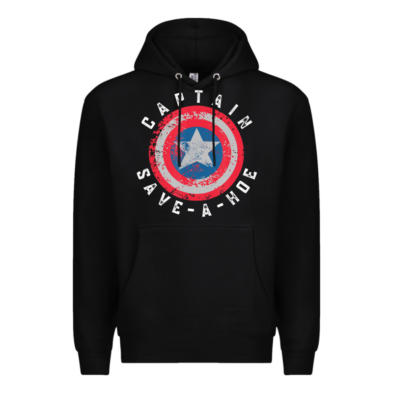 Captain Save-a-hoe Vintage Funny Retro Premium Hoodie by StudioElite | Teevron