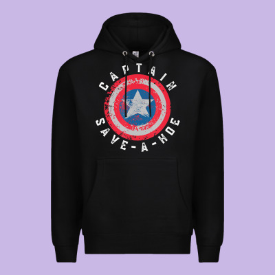Captain Save-a-hoe Vintage Funny Retro Premium Hoodie Designed By Studioelite