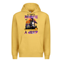 Antique Gold my broom broke so now i drive a j.e.e.p witch halloween t shirt Premium Hoodie - StudioElite
