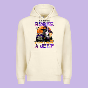 My Broom Broke So Now I Drive A J.e.e.p Witch Halloween T Shirt Premium Hoodie Designed By Studioelite