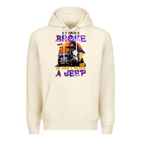 Tofu my broom broke so now i drive a j.e.e.p witch halloween t shirt Premium Hoodie - StudioElite