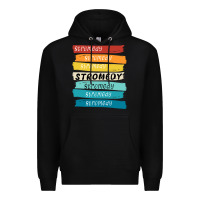 Black stromedy Premium Hoodie - StudioElite