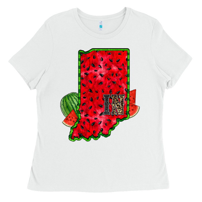 Indiana Watermelon Ladies Tee by RacoonDesign | Teevron