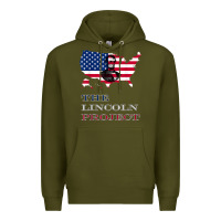 Army Green the lincoln project save usa abraham lincoln american flag t shirt Premium Hoodie - StudioElite