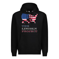 Black the lincoln project save usa abraham lincoln american flag t shirt Premium Hoodie - StudioElite