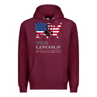 Burgundy the lincoln project save usa abraham lincoln american flag t shirt Premium Hoodie - StudioElite