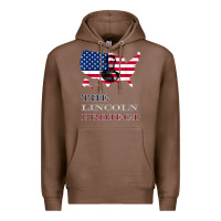 Chestnut the lincoln project save usa abraham lincoln american flag t shirt Premium Hoodie - StudioElite