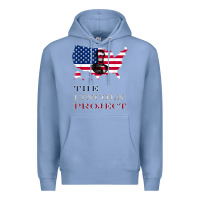 Colony Blue the lincoln project save usa abraham lincoln american flag t shirt Premium Hoodie - StudioElite