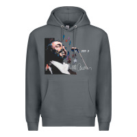 Rock Original Portrait of Luciano Pavarotti Premium Hoodie - StudioElite