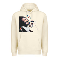 Sandshell Original Portrait of Luciano Pavarotti Premium Hoodie - StudioElite