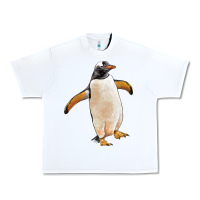 White penguin Urban Heavy Tee - LillyAllenDesigns