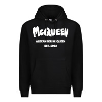 Black Alexander Mcqueen Classic Premium Hoodie - StudioElite