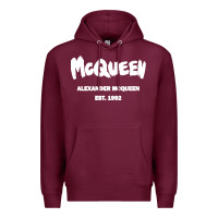 Burgundy Alexander Mcqueen Classic Premium Hoodie - StudioElite