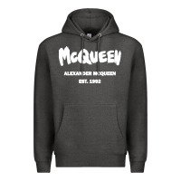 Charcoal Heather Alexander Mcqueen Classic Premium Hoodie - StudioElite