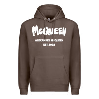 Coffee Alexander Mcqueen Classic Premium Hoodie - StudioElite