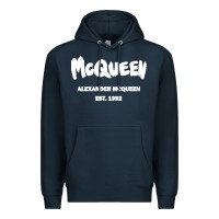 Navy Alexander Mcqueen Classic Premium Hoodie - StudioElite