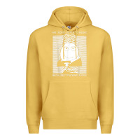 Antique Gold no i don't listen to music because it fuckking suckks t shirt Premium Hoodie - StudioElite