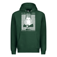 Sports Green no i don't listen to music because it fuckking suckks t shirt Premium Hoodie - StudioElite