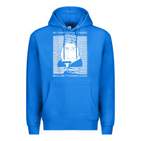 True Royal no i don't listen to music because it fuckking suckks t shirt Premium Hoodie - StudioElite