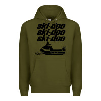 Army Green vintage ski doo Premium Hoodie - StudioElite