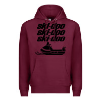 Burgundy vintage ski doo Premium Hoodie - StudioElite