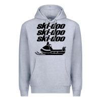 Heather Grey vintage ski doo Premium Hoodie - StudioElite