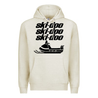 Oatmeal Heather vintage ski doo Premium Hoodie - StudioElite