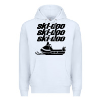 White vintage ski doo Premium Hoodie - StudioElite
