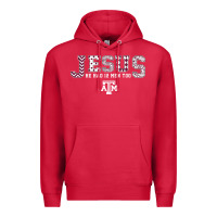 Cardinal Texas A&m Aggies Jesus - Had 12 Men - Patterned Premium Hoodie - PixelFlow