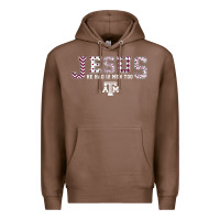 Chestnut Texas A&m Aggies Jesus - Had 12 Men - Patterned Premium Hoodie - PixelFlow