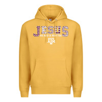 Mustard Texas A&m Aggies Jesus - Had 12 Men - Patterned Premium Hoodie - PixelFlow