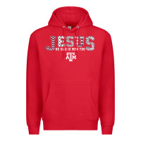 Red Texas A&m Aggies Jesus - Had 12 Men - Patterned Premium Hoodie - PixelFlow