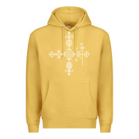 Antique Gold haitian veve  voodoo symbol t shirt Premium Hoodie - PixelFlow