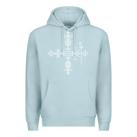 Blue Mist haitian veve  voodoo symbol t shirt Premium Hoodie - PixelFlow