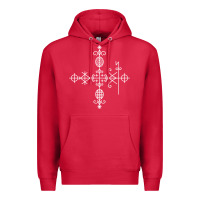 Cardinal haitian veve  voodoo symbol t shirt Premium Hoodie - PixelFlow