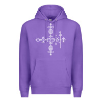 Purple haitian veve  voodoo symbol t shirt Premium Hoodie - PixelFlow