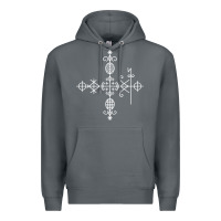 Rock haitian veve  voodoo symbol t shirt Premium Hoodie - PixelFlow