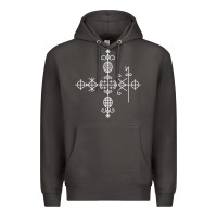 Smoke haitian veve  voodoo symbol t shirt Premium Hoodie - PixelFlow