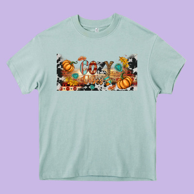 Cozy Vibes Libbey Glass Heavy Core Tee Designed By Bundleandbundleshop